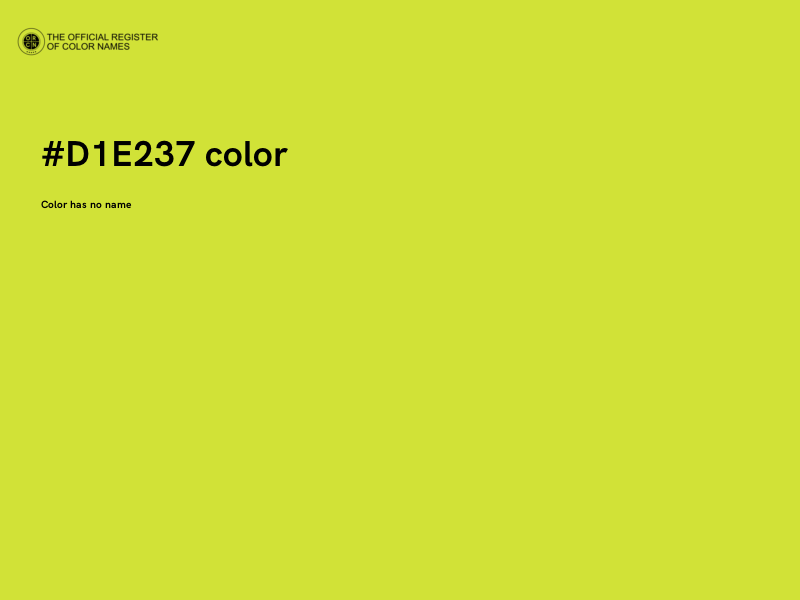 #D1E237 color image