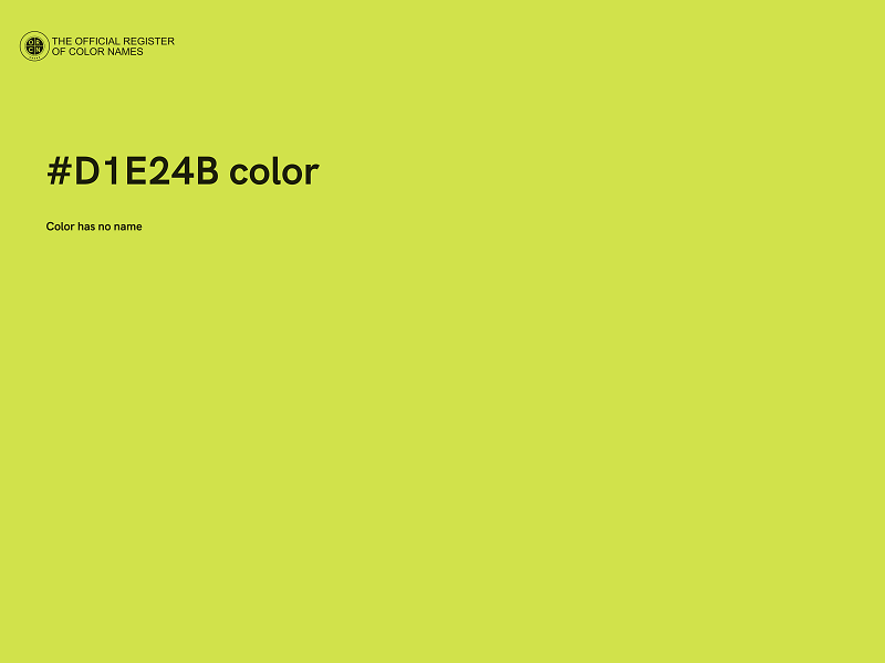 #D1E24B color image