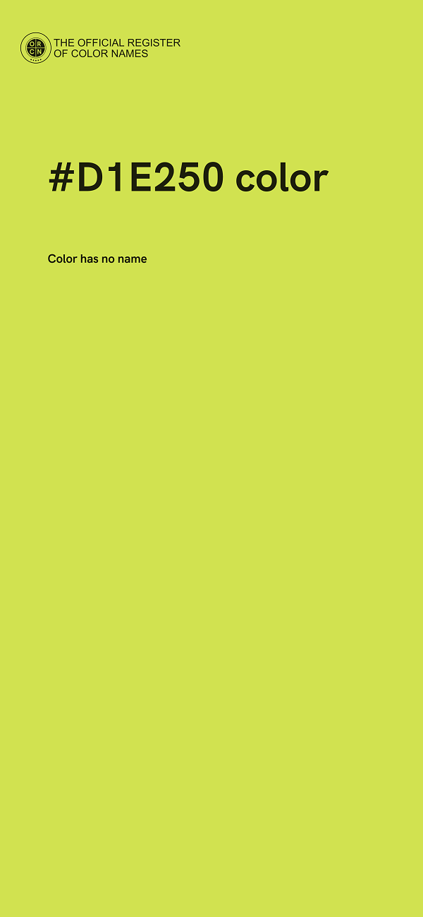 #D1E250 color image