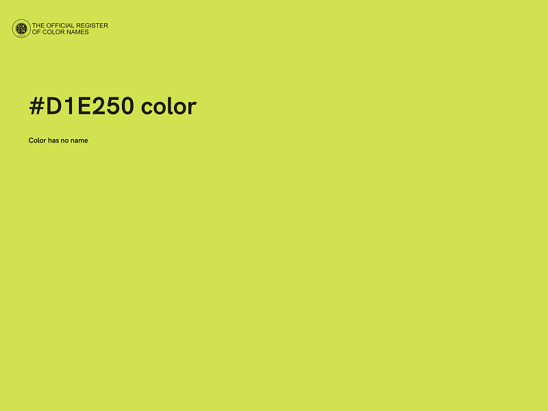 #D1E250 color image