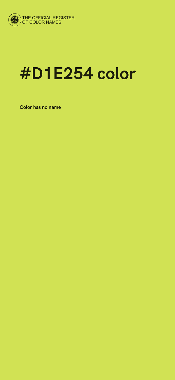 #D1E254 color image