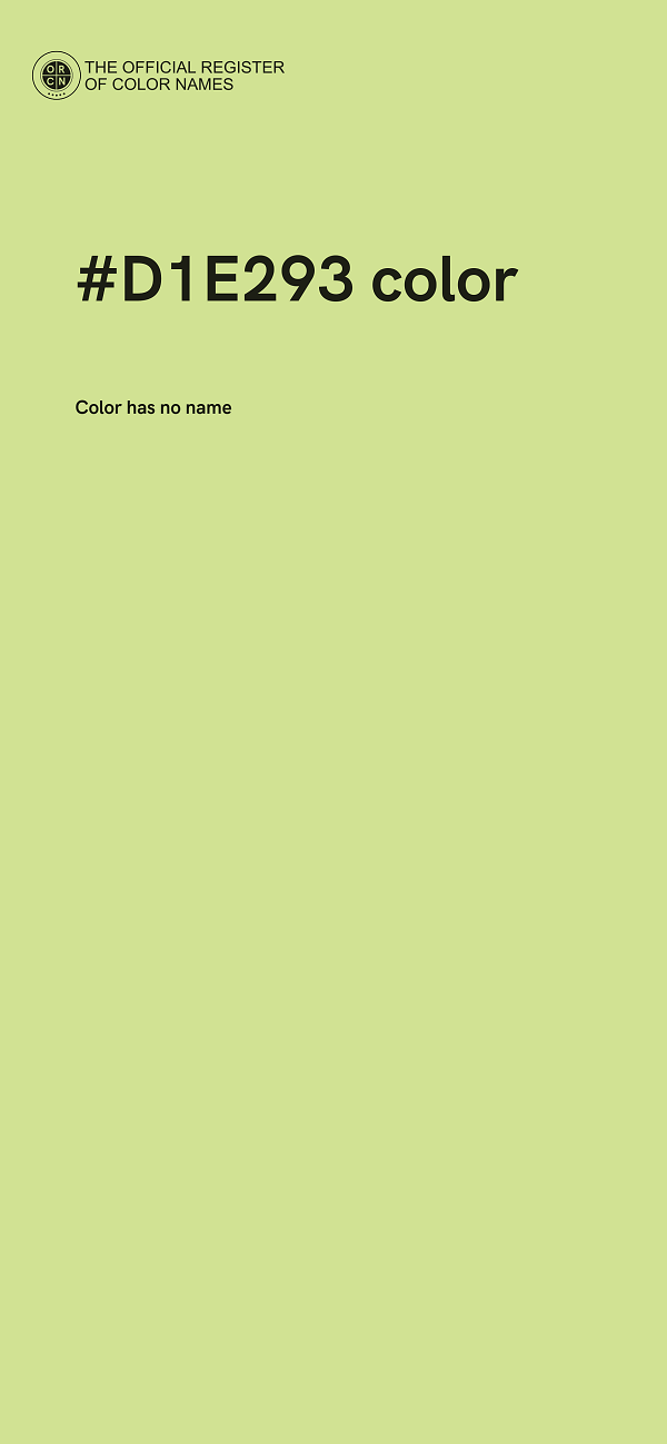 #D1E293 color image