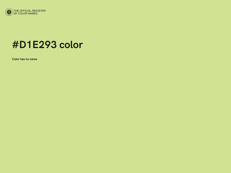 #D1E293 color image