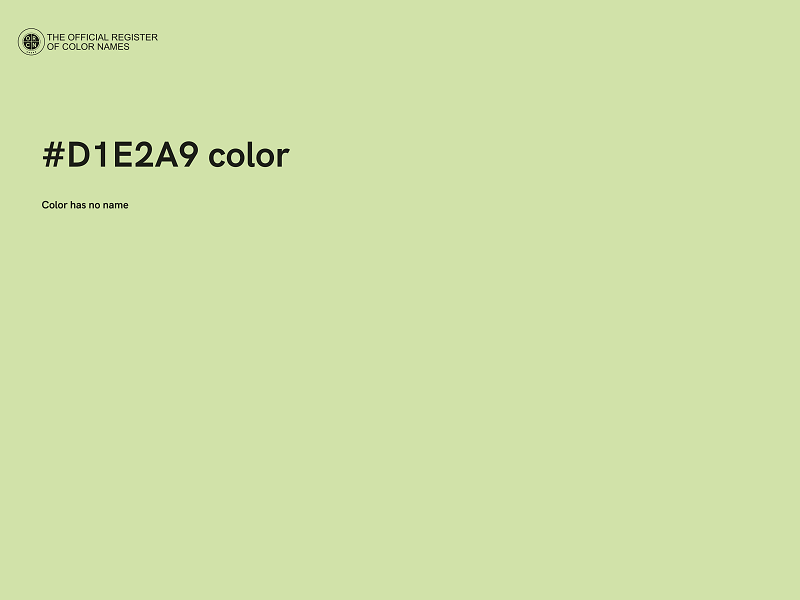 #D1E2A9 color image