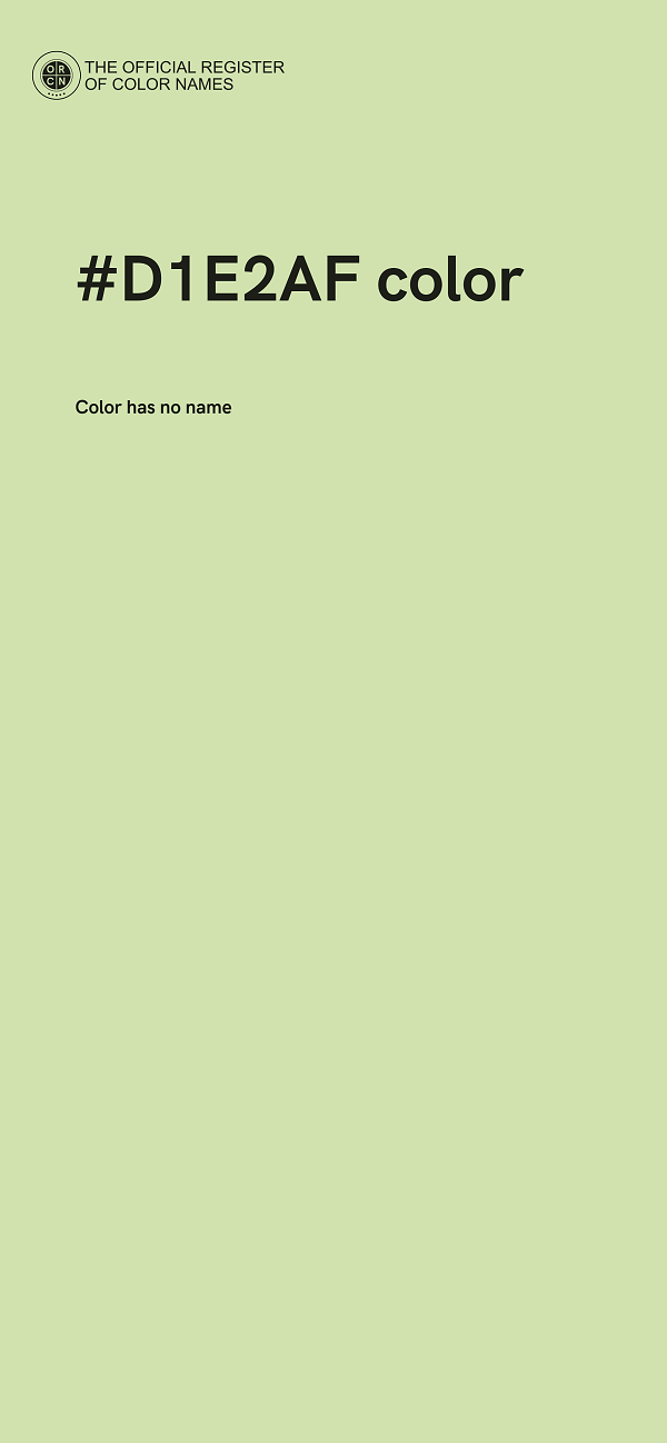 #D1E2AF color image