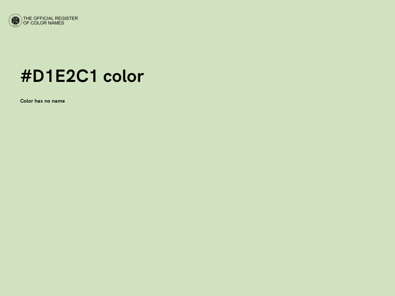 #D1E2C1 color image