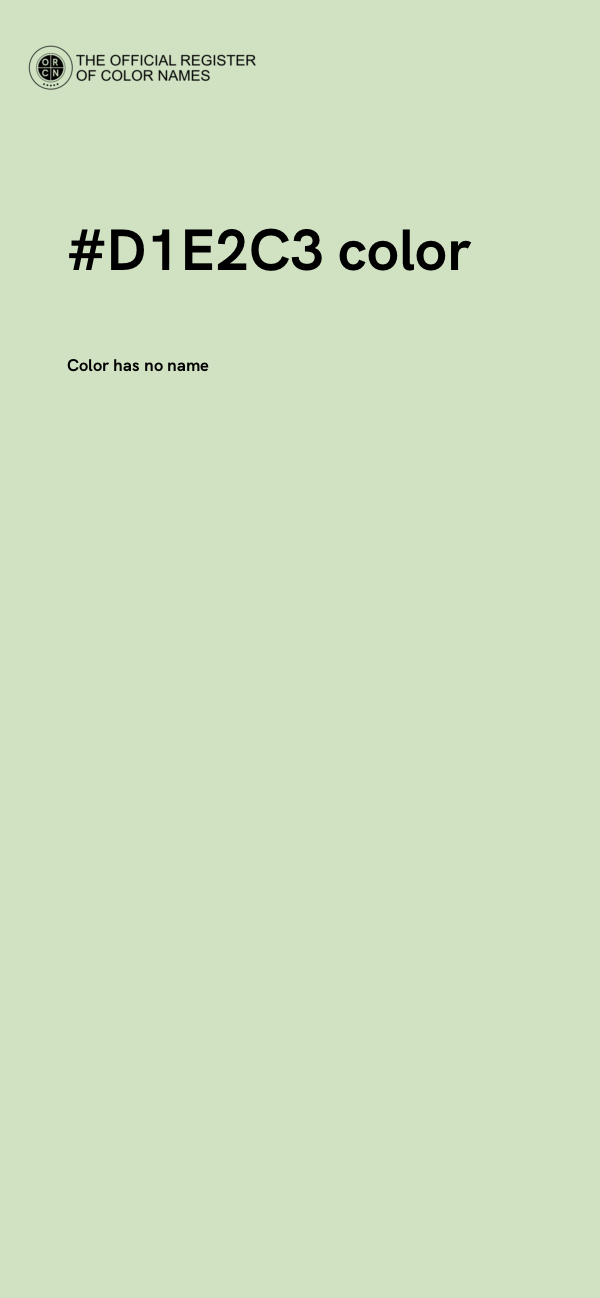 #D1E2C3 color image