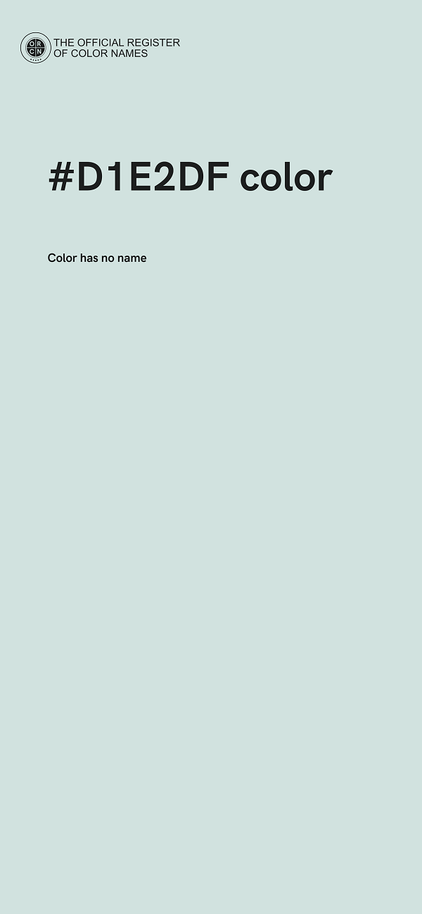 #D1E2DF color image