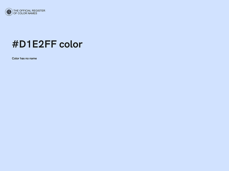 #D1E2FF color image