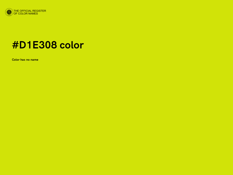 #D1E308 color image