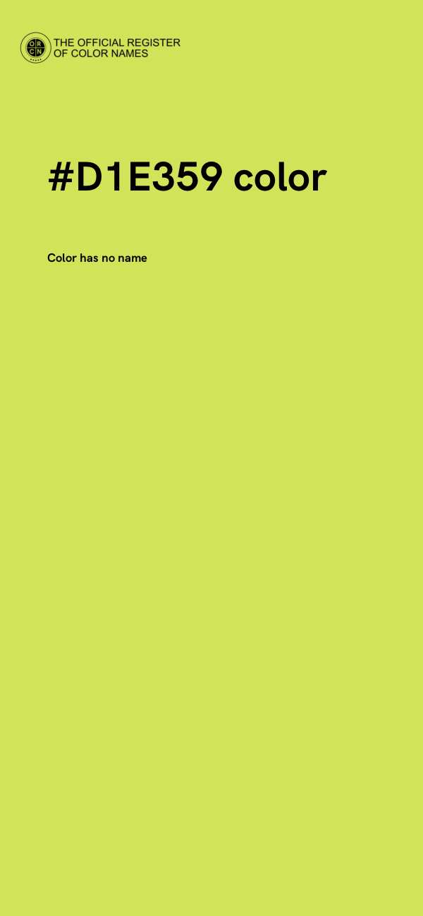 #D1E359 color image