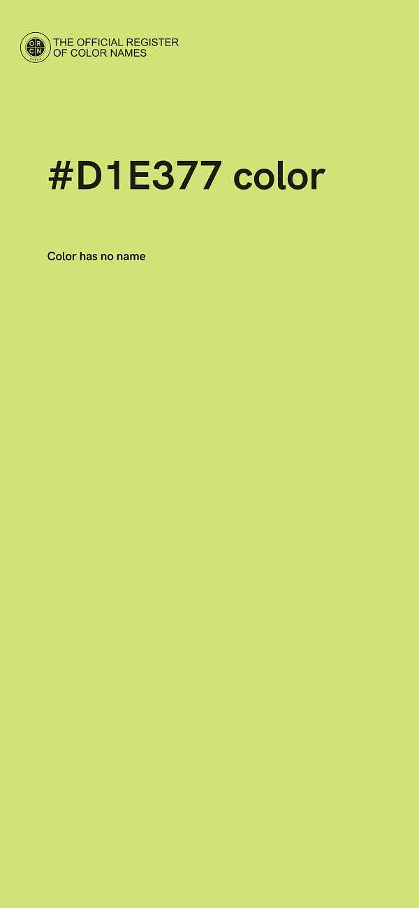 #D1E377 color image