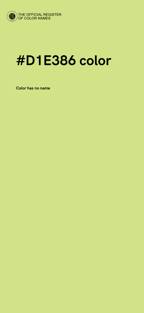 #D1E386 color image