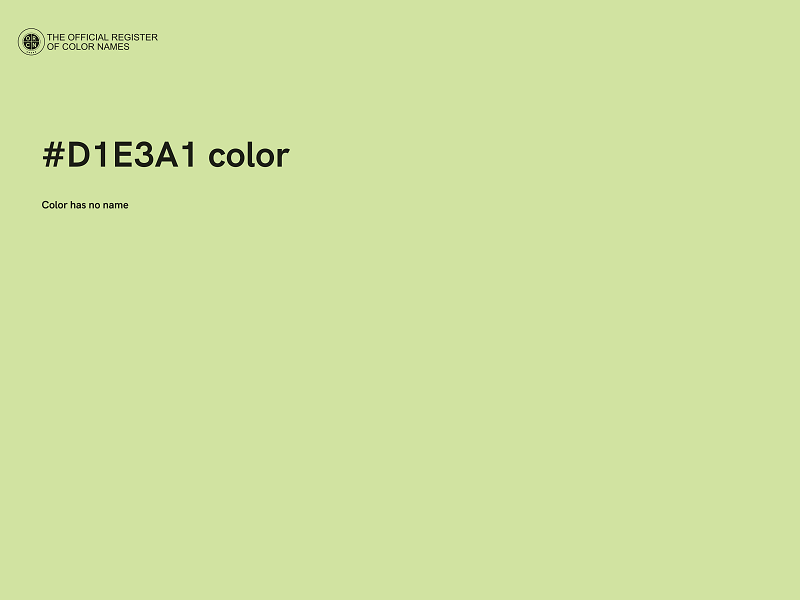 #D1E3A1 color image