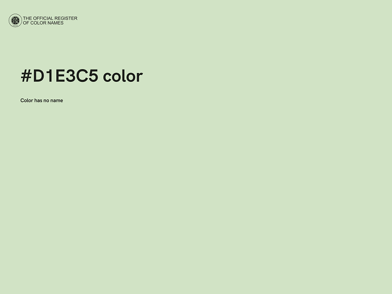 #D1E3C5 color image