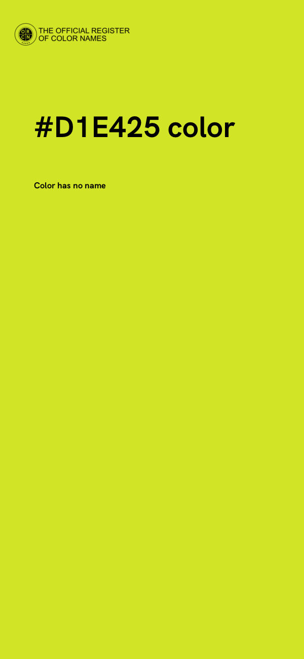 #D1E425 color image