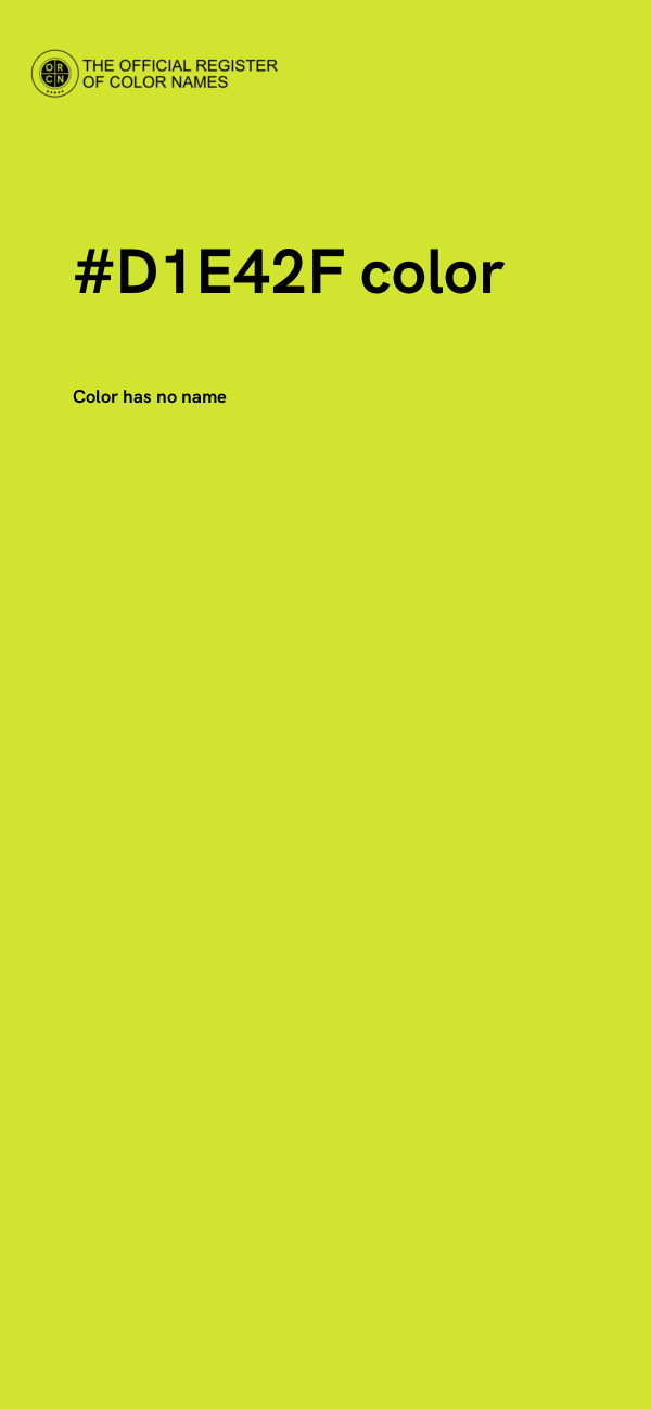 #D1E42F color image
