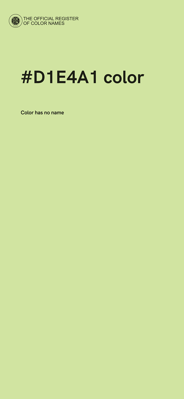 #D1E4A1 color image