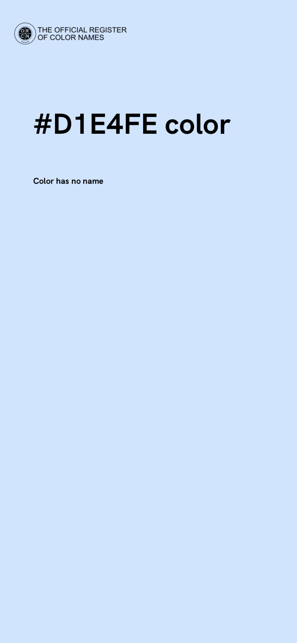 #D1E4FE color image