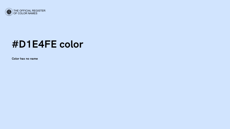 #D1E4FE color image