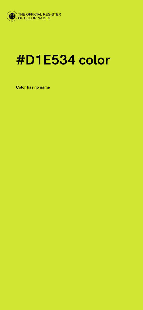#D1E534 color image