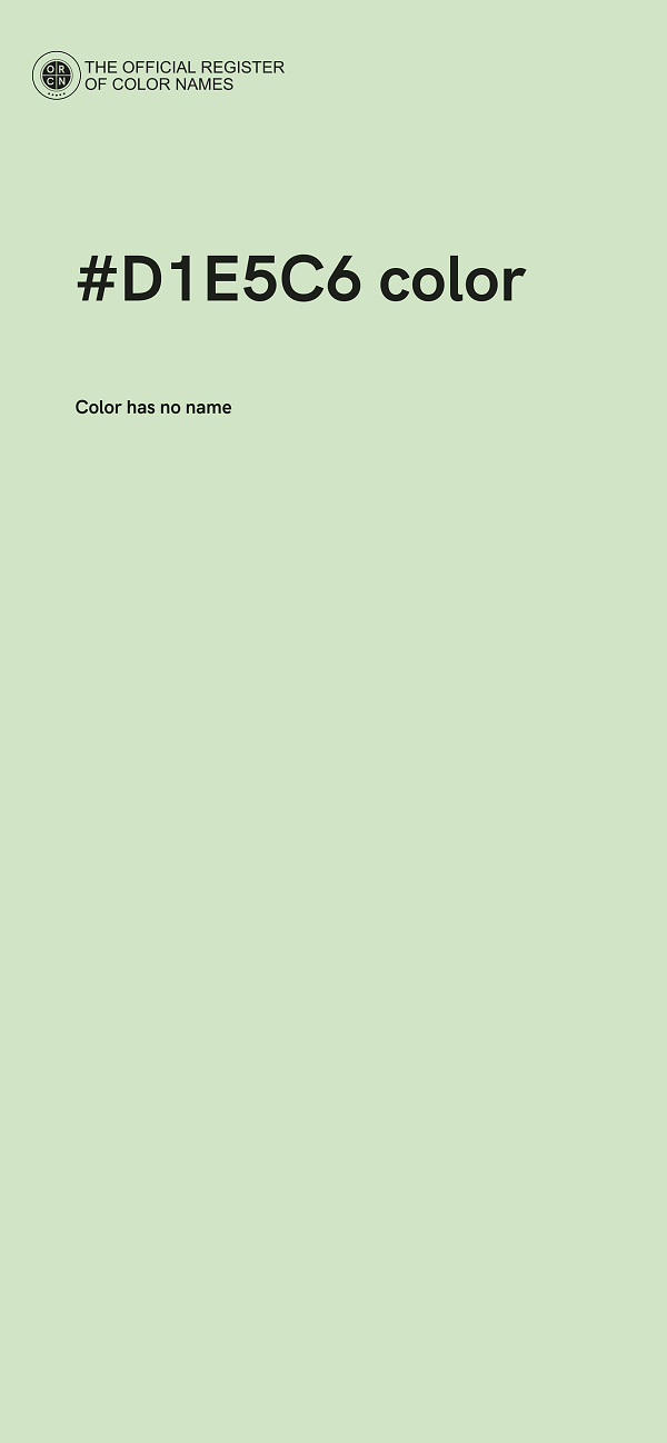 #D1E5C6 color image