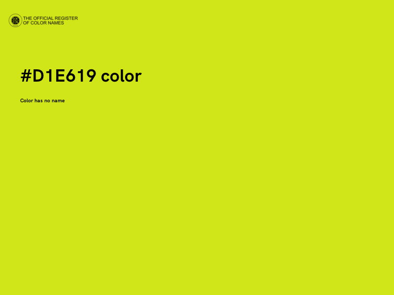 #D1E619 color image