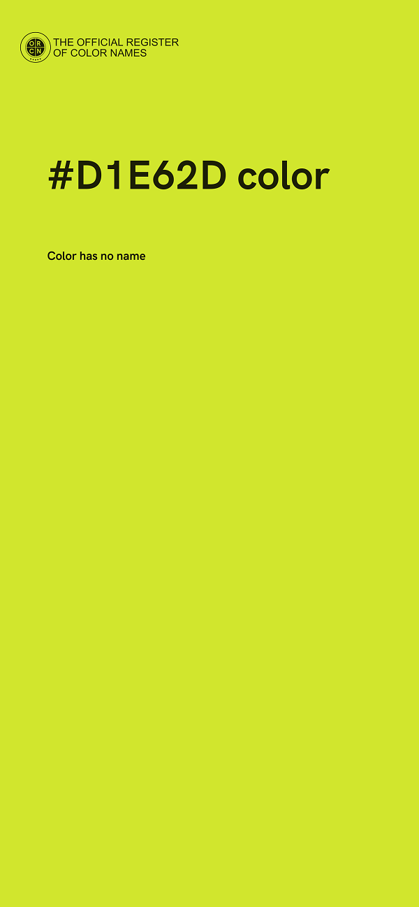 #D1E62D color image