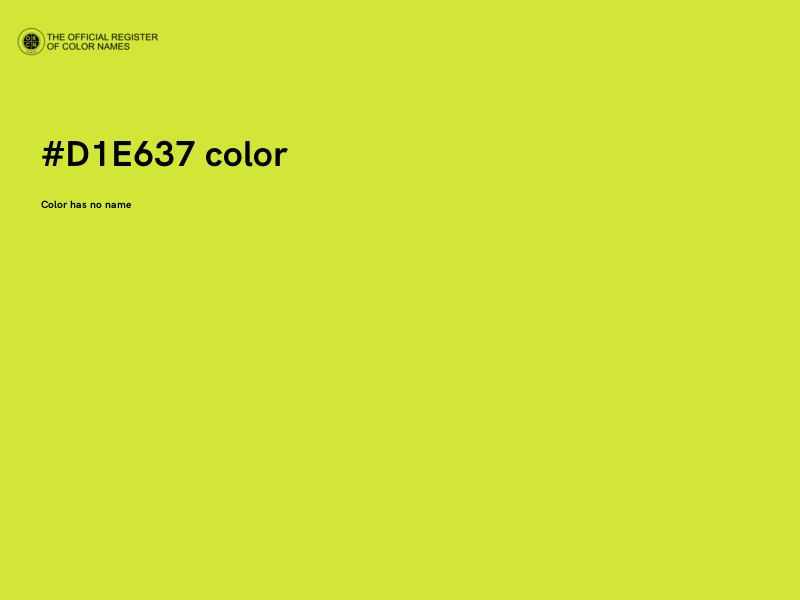 #D1E637 color image