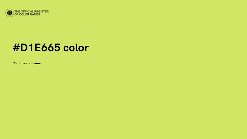 #D1E665 color image