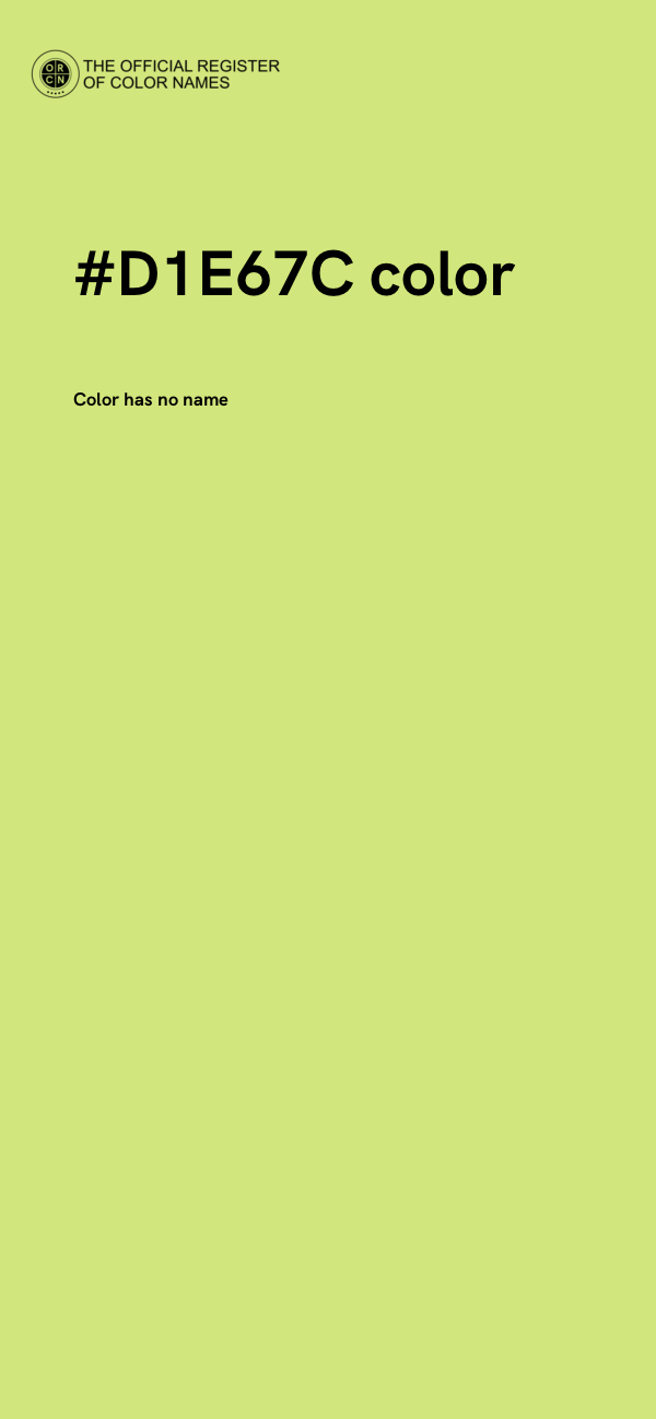 #D1E67C color image