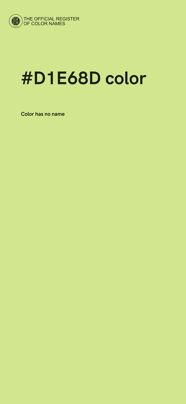 #D1E68D color image
