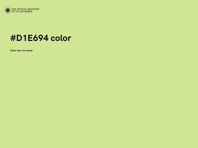 #D1E694 color image