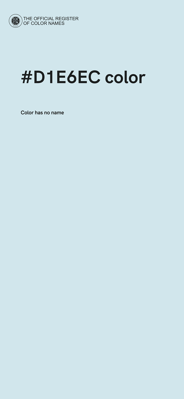 #D1E6EC color image