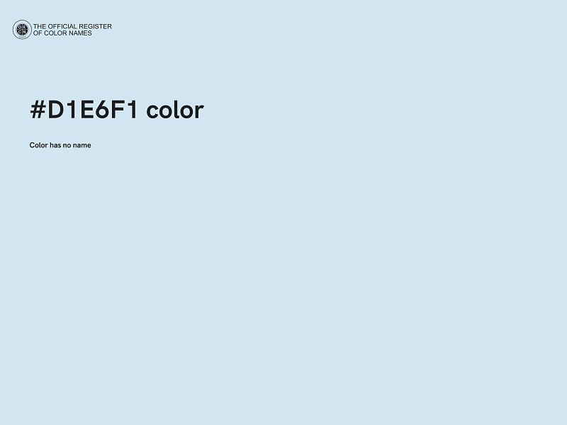 #D1E6F1 color image