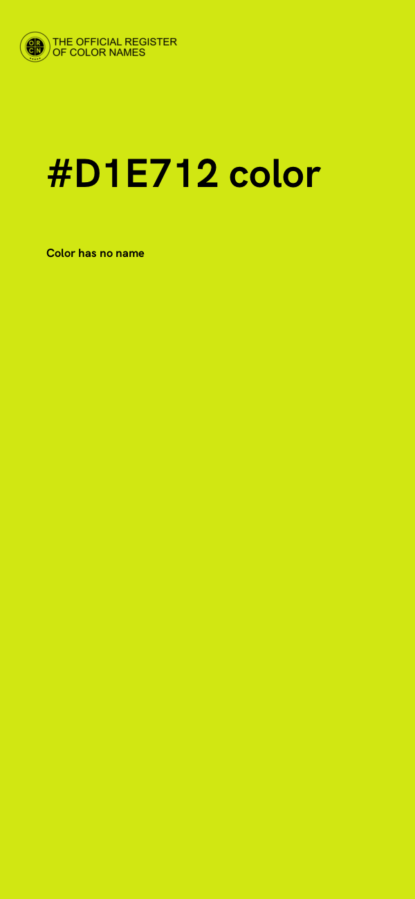 #D1E712 color image
