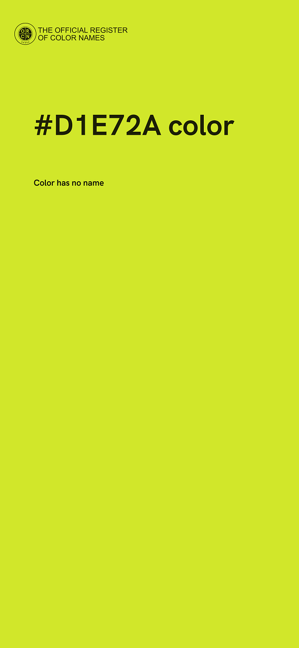 #D1E72A color image