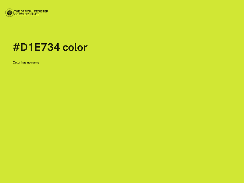 #D1E734 color image