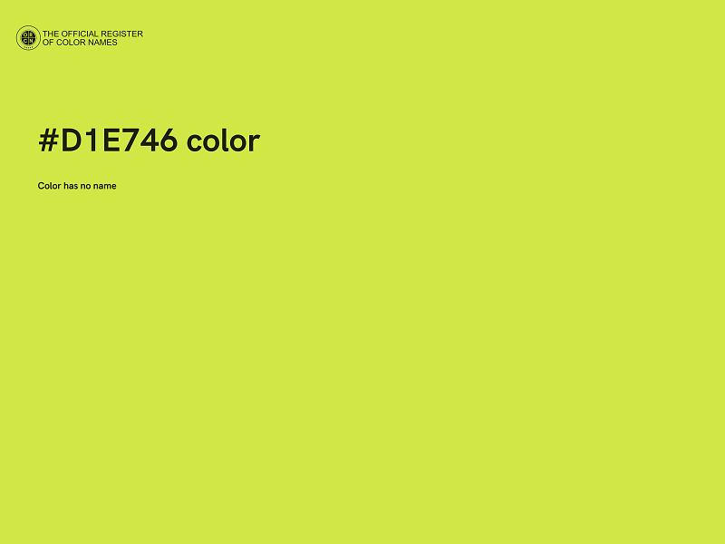 #D1E746 color image