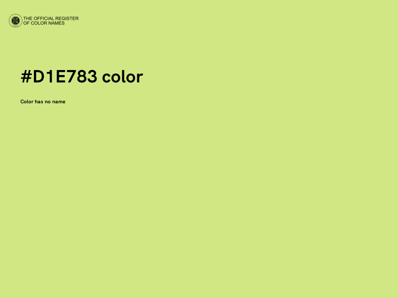 #D1E783 color image