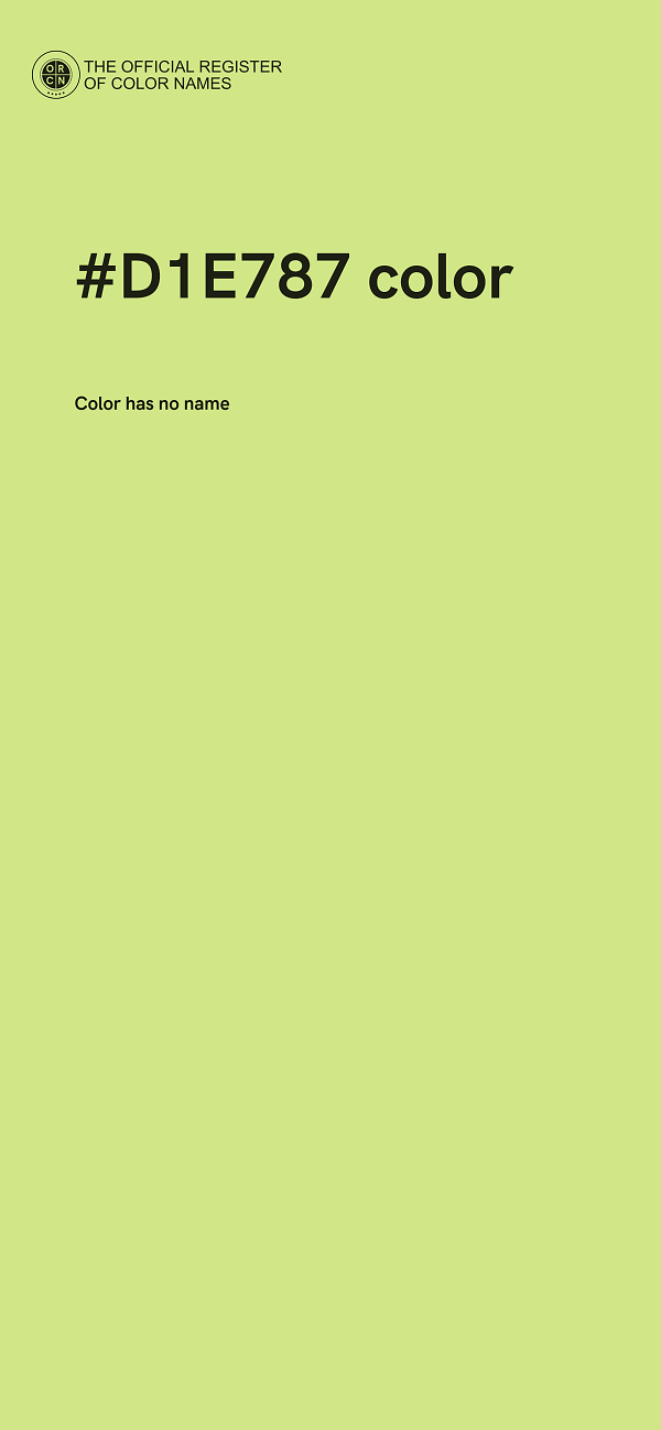 #D1E787 color image