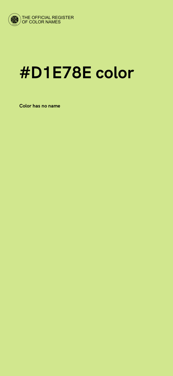 #D1E78E color image