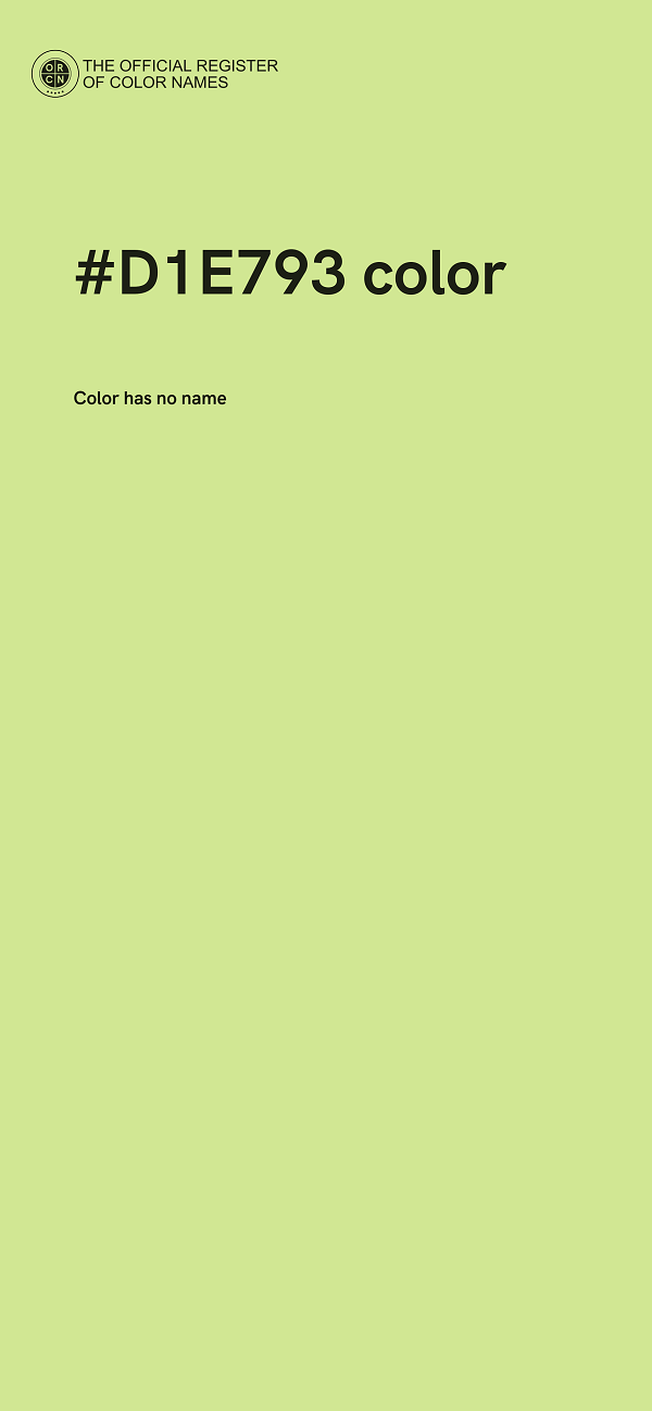 #D1E793 color image