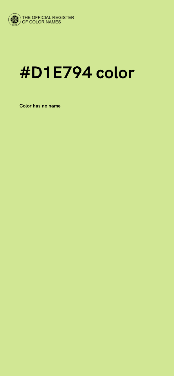 #D1E794 color image