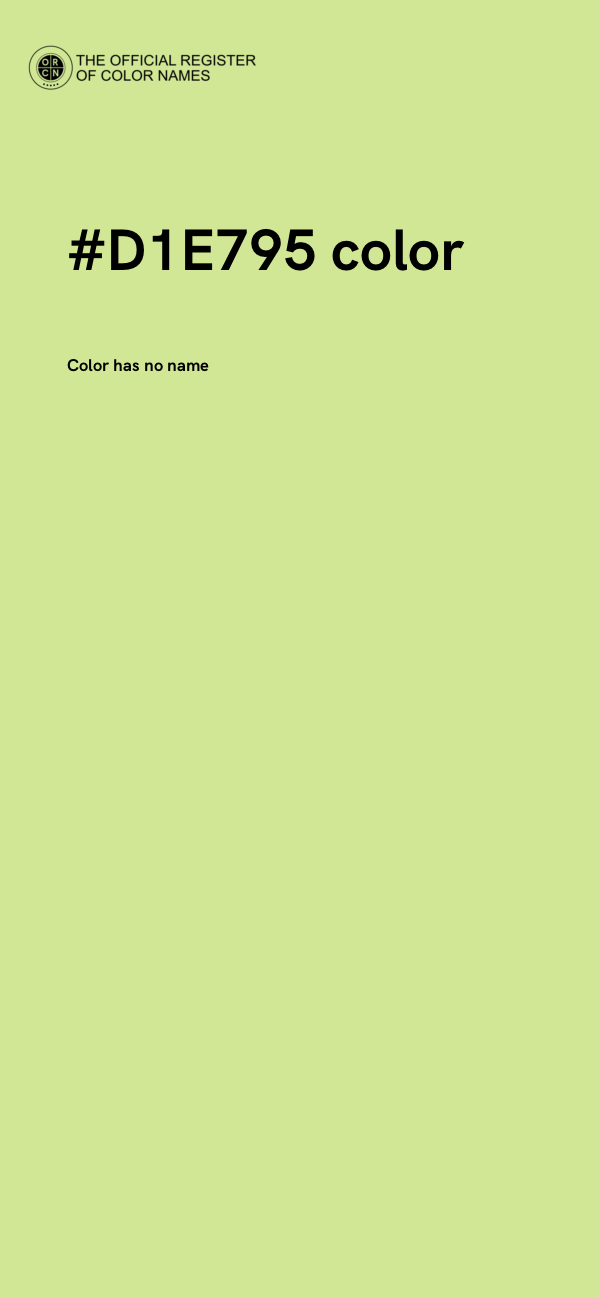 #D1E795 color image