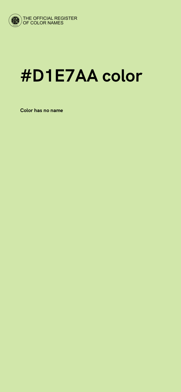#D1E7AA color image