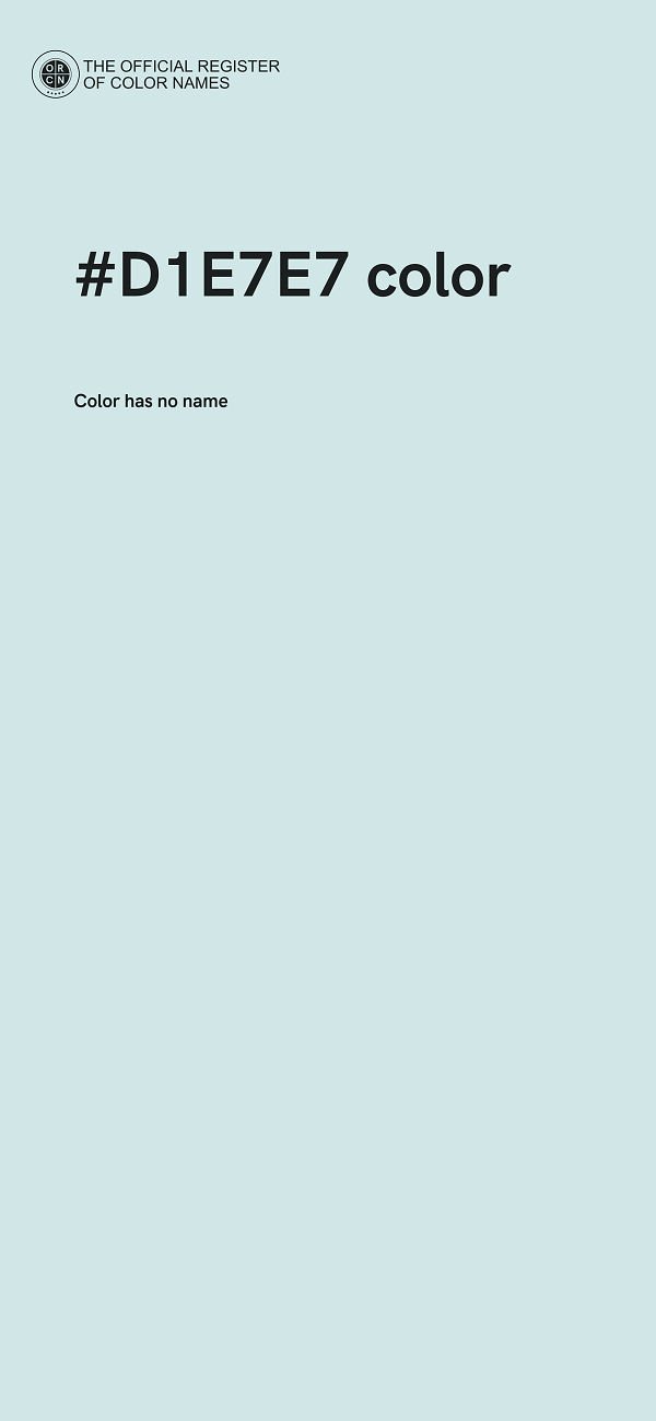 #D1E7E7 color image