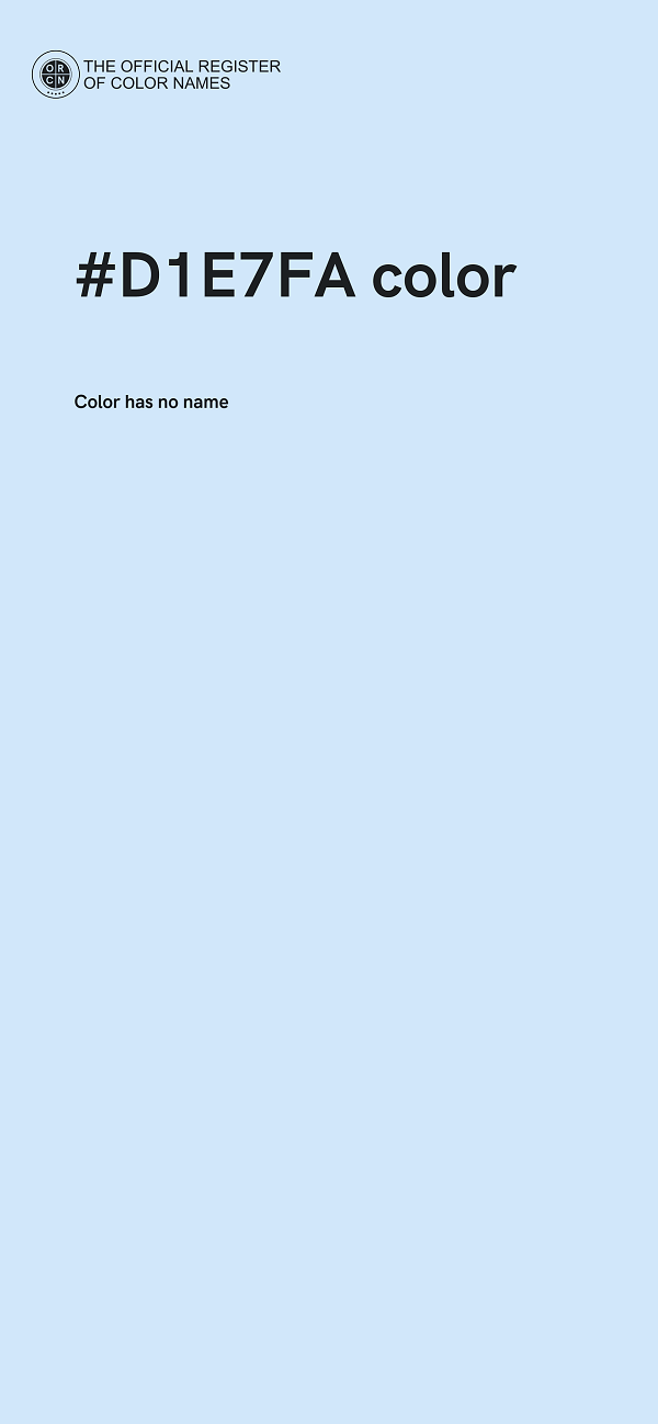 #D1E7FA color image
