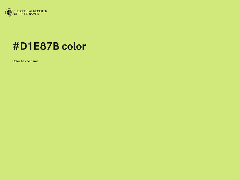 #D1E87B color image