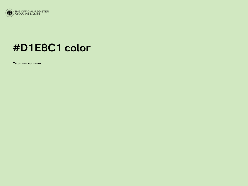 #D1E8C1 color image